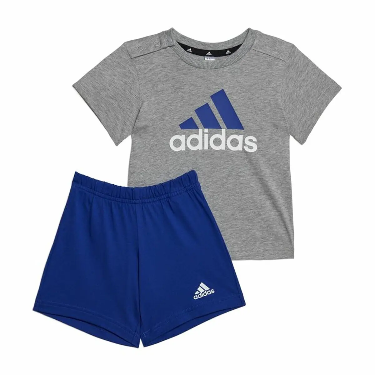 Completo Sportivo per Neonati Adidas Essentials Organic Grigio