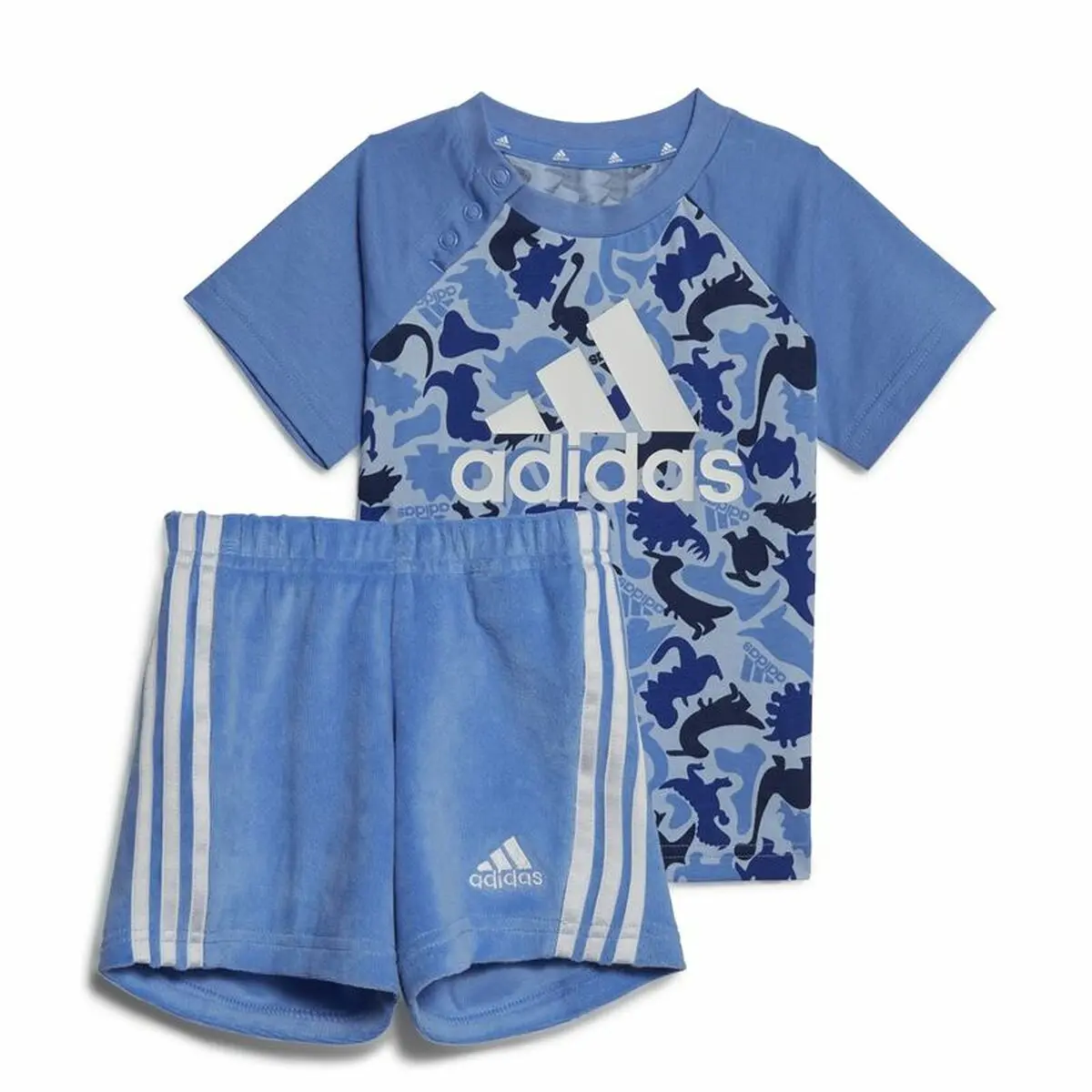 Completo Sportivo per Neonati Adidas Multicolore Mimetico Dinosauri