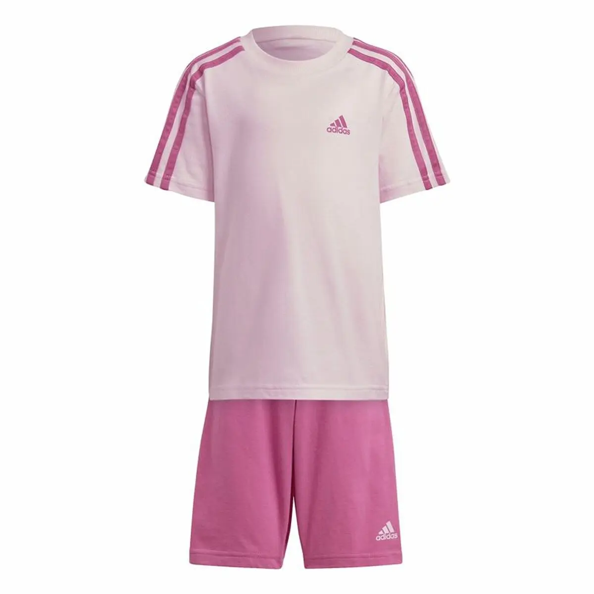 Completo Sportivo per Bambini Adidas 3 Stripes Rosa