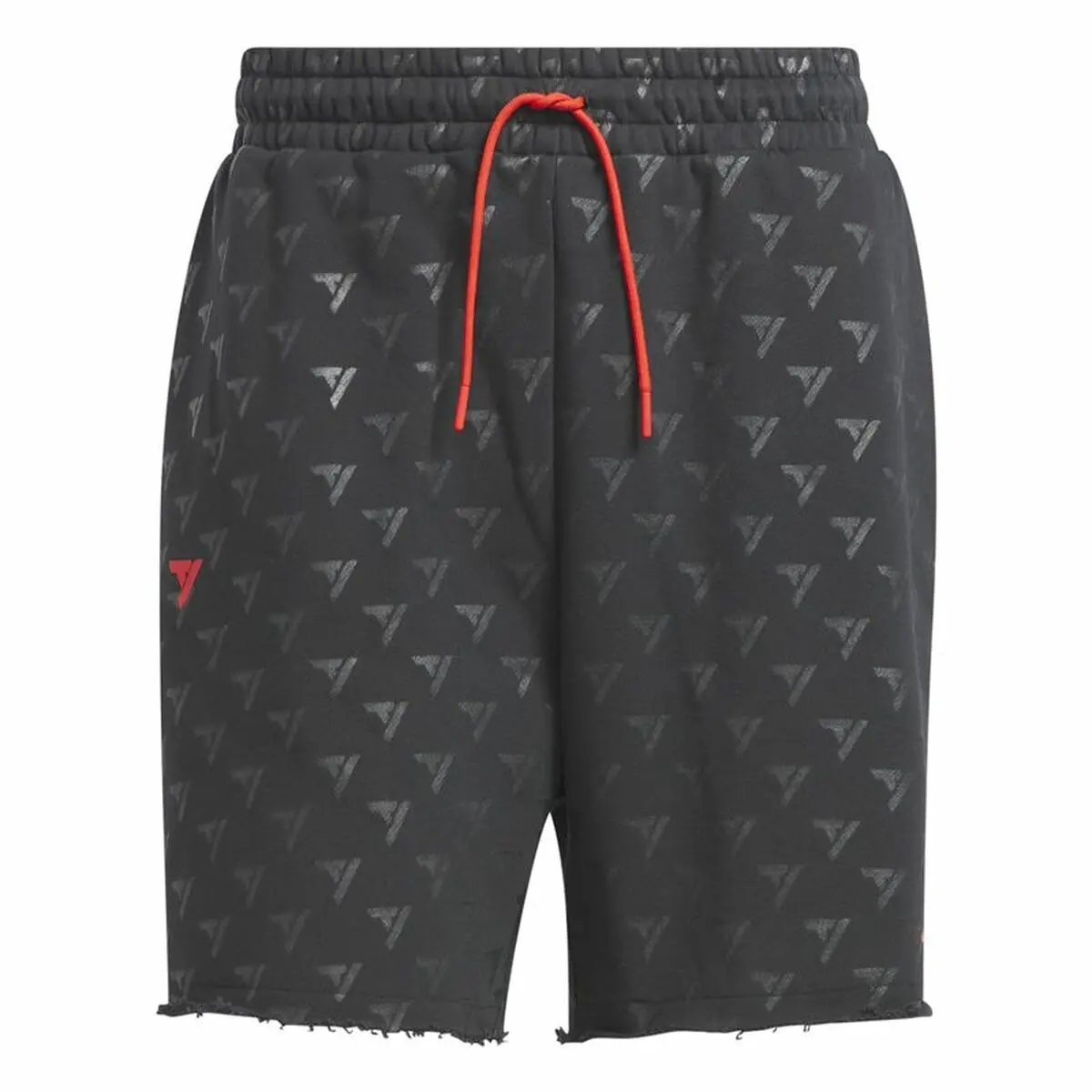 Pantaloncini da Pallacanestro da Uomo Adidas Trae Allover Print Grigio