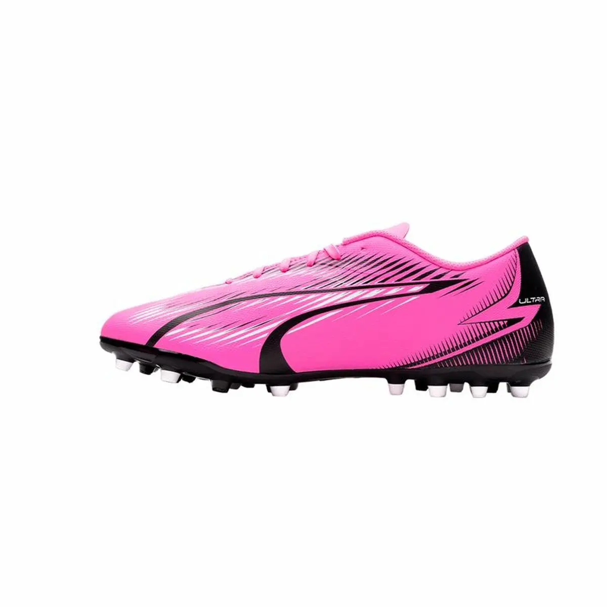 Scarpe da Calcio Multitacchetti per Adulti Puma Ultra Play MG Bianco Rosa scuro