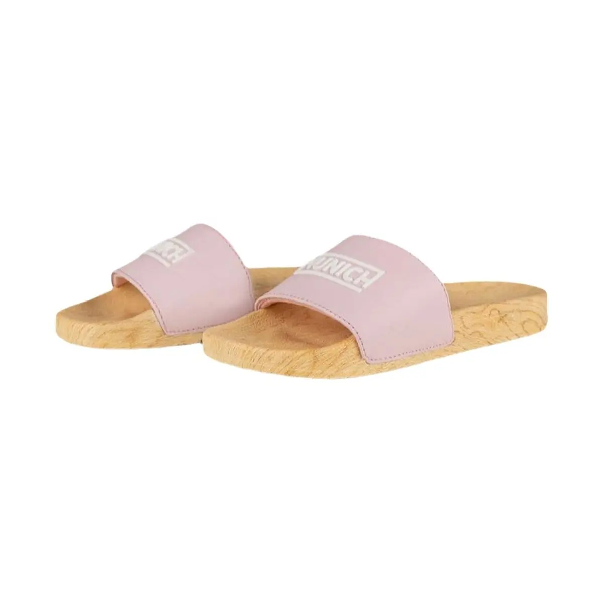 Ciabatte da Donna Munich Flat Slider Wood Effect