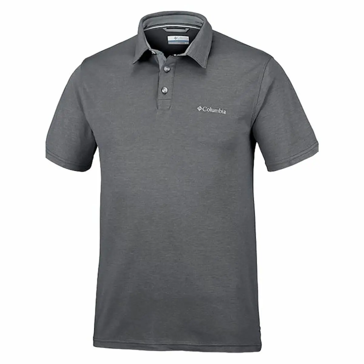 Polo a Maniche Corte Uomo Columbia Nelson Point™ Grigio scuro