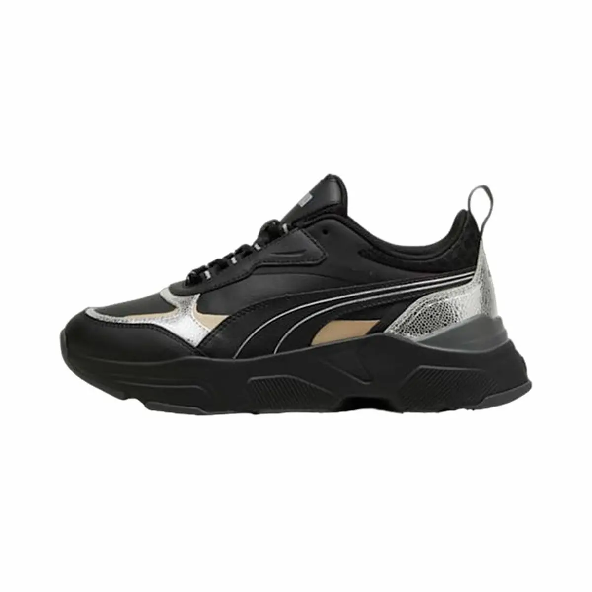 Scarpe Casual da Donna Puma Cassia Metallic Shine Nero