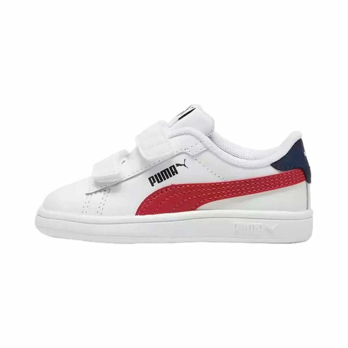 Scarpe da Tennis Casual Bambino Puma Smash 3.0 V Bianco Rosso