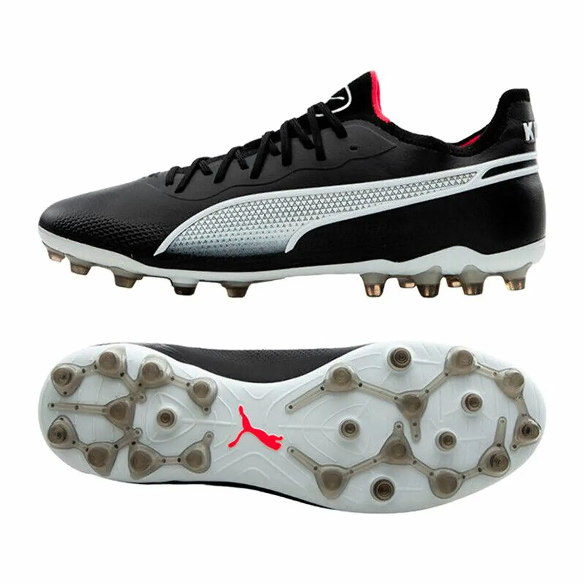 Scarpe da Calcio per Adulti Puma KING ULTIMATE MG Bianco Nero