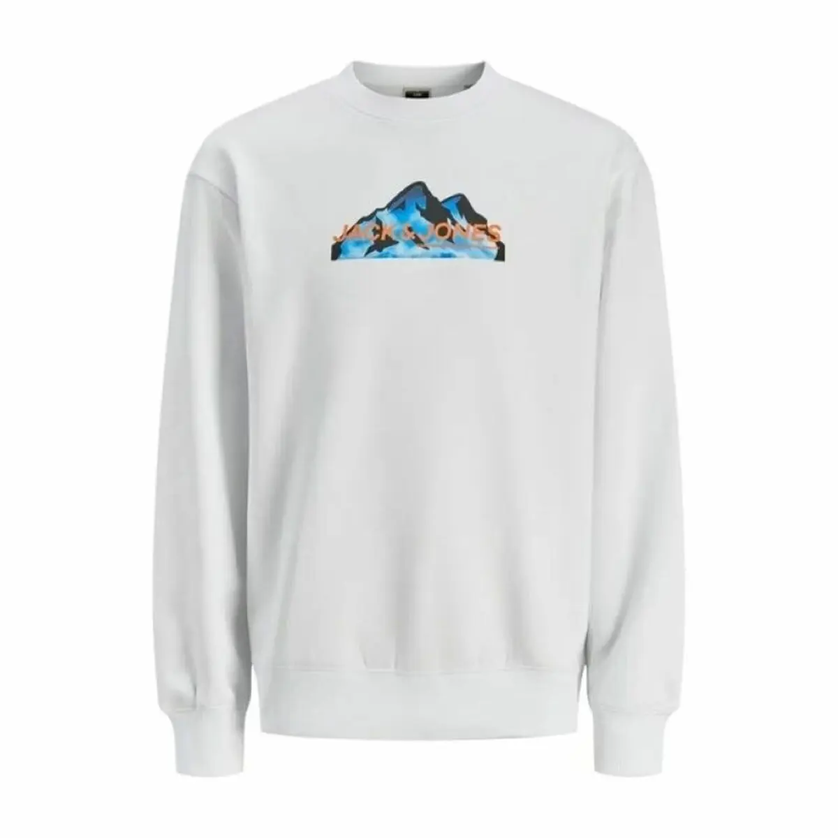 Felpa senza Cappuccio Uomo Jack & Jones SWEAT CREW NECK 12262094 Bianco