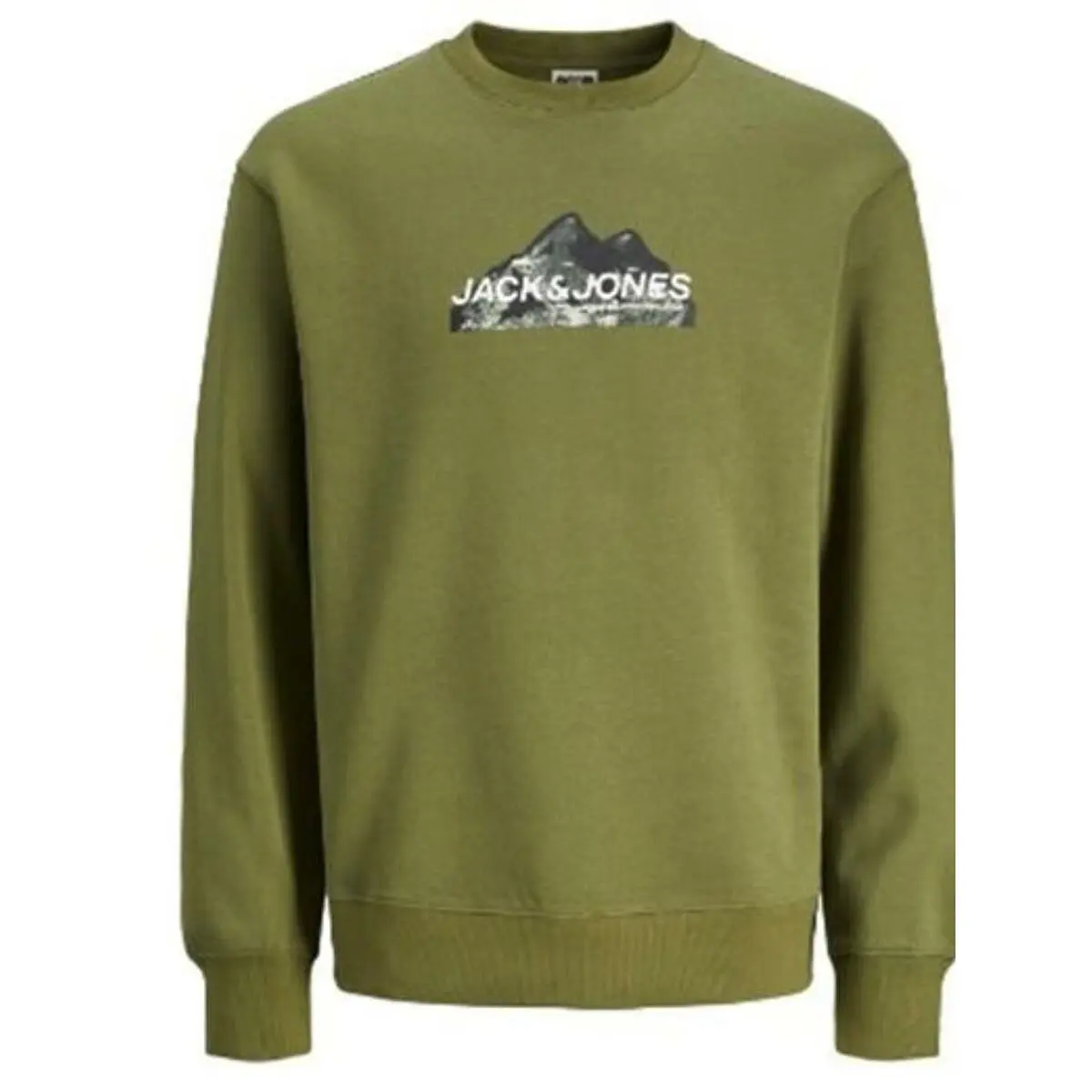 Felpa senza Cappuccio Uomo Jack & Jones SWEAT CREW NECK 12262094 Verde