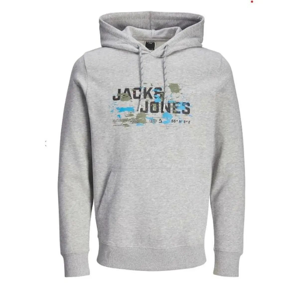 Felpa con Cappuccio Uomo Jack & Jones SWEAT HOOD SN 12261670 Grigio