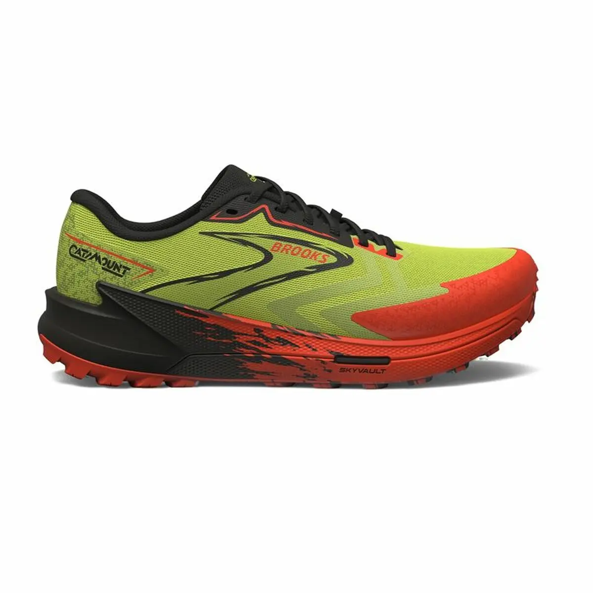 Scarpe Sportive Uomo Brooks Catamount 3 Giallo Rosso