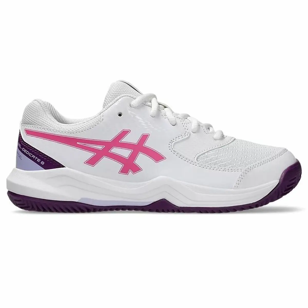 Scarpe da Padel per Adulti Asics Gel-Dedicate 8 Bianco Rosa