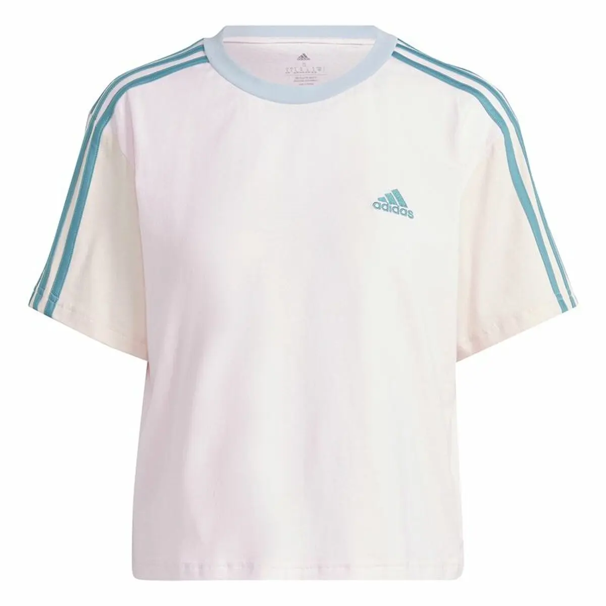 Maglia a Maniche Corte Donna Adidas 3S Cr Bianco