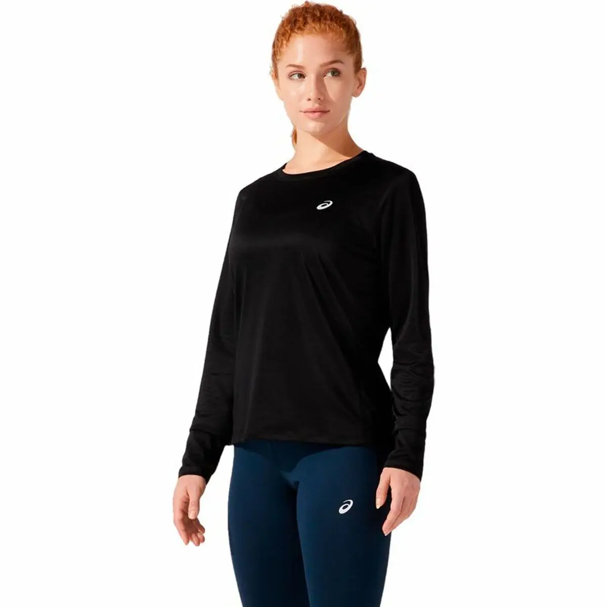 Camicia a Maniche Lunghe Donna Asics Core LS Nero