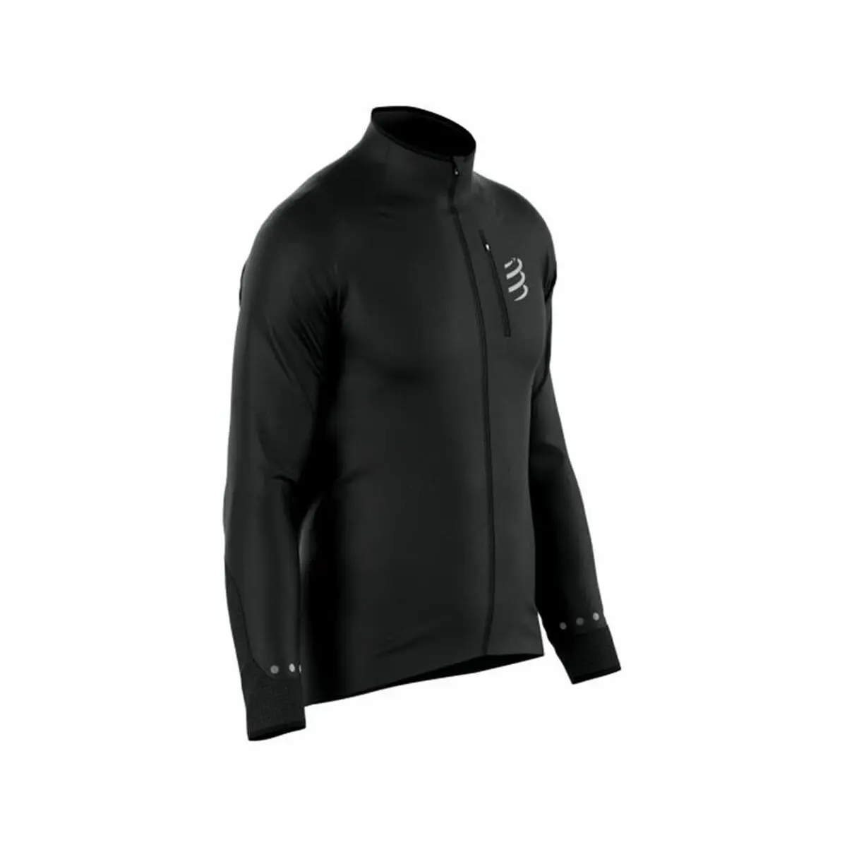 Giacca Sportiva da Uomo Compressport Hurricane indproof Nero