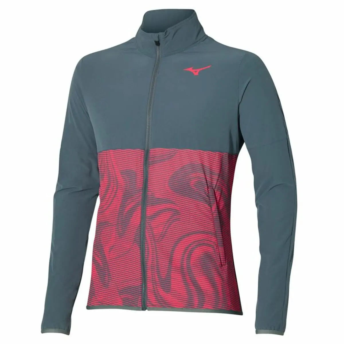 Giacca Sportiva da Uomo Mizuno Charge Printed Grigio