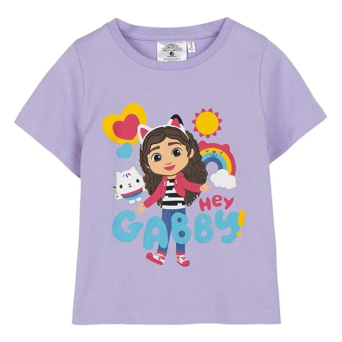 Maglia a Maniche Corte per Bambini Gabby's Dollhouse Bianco