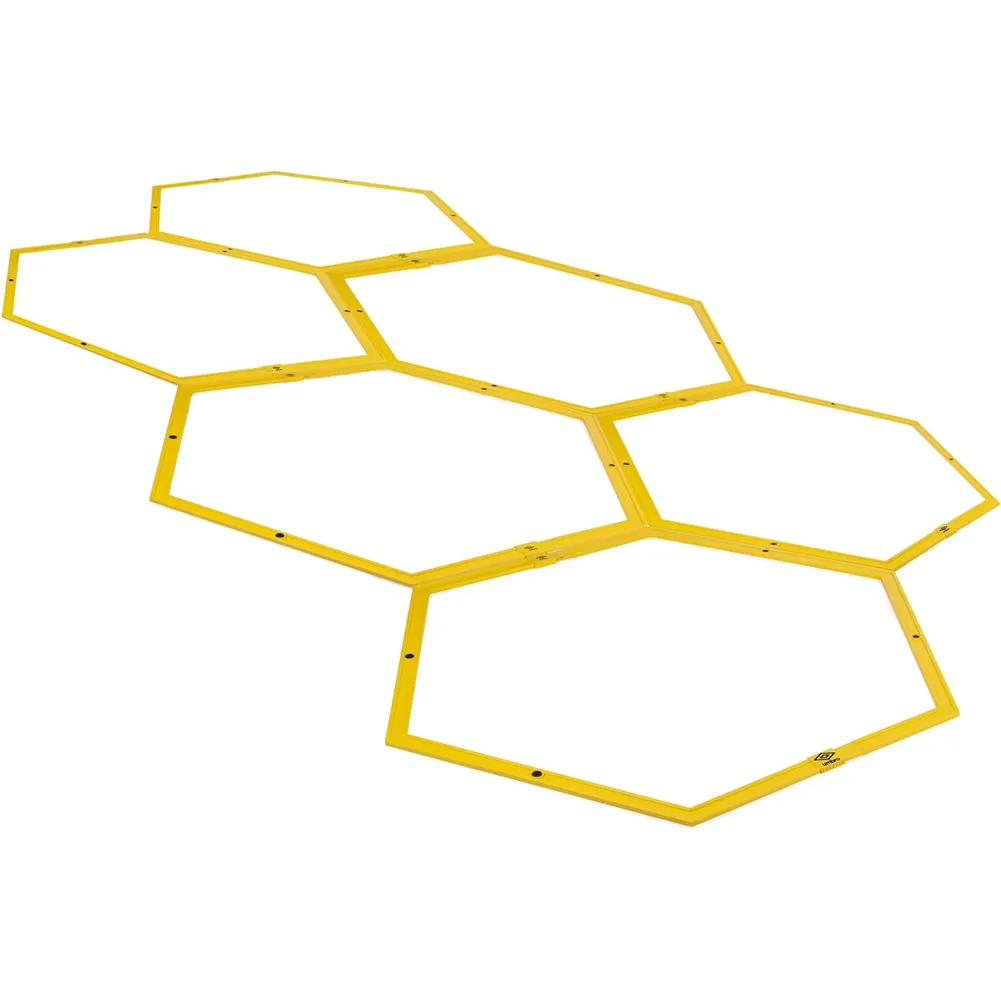 Scala di Coordinazione 6 Esagoni Allenamento Calcio Ostacoli Allenamento Agilità (1)