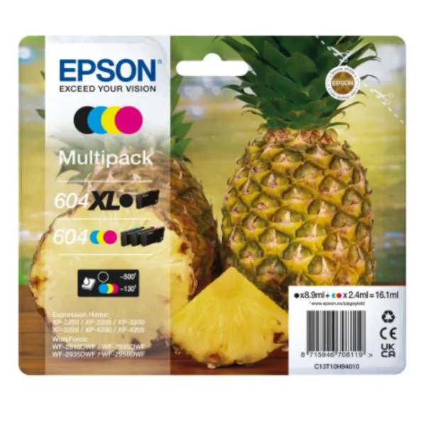 CARTUCCE INK ANANAS4-COL 604 XL