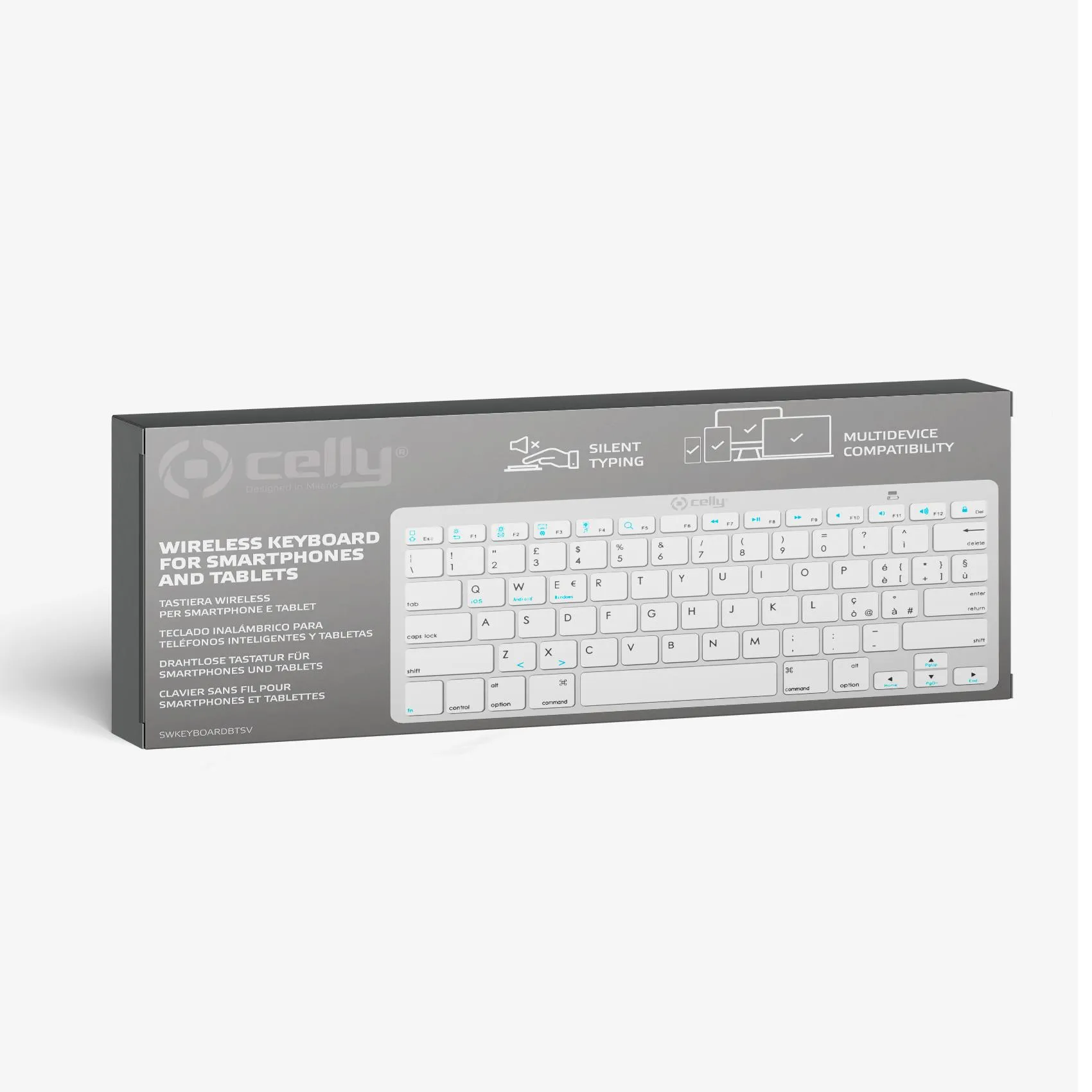 SW KEYBOARD WIRELESS SILVER