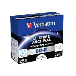 M-DISC BD-R -25GB- 4X CF.5PZ.PRINT.