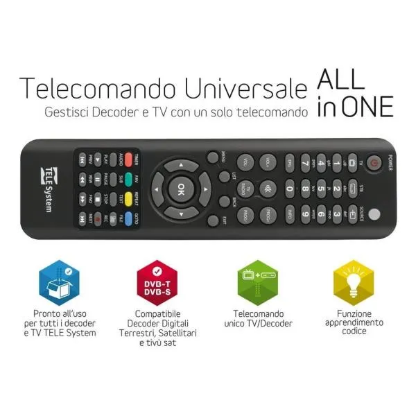 TELECOMANDO UNIVERSALE ALL IN ONE