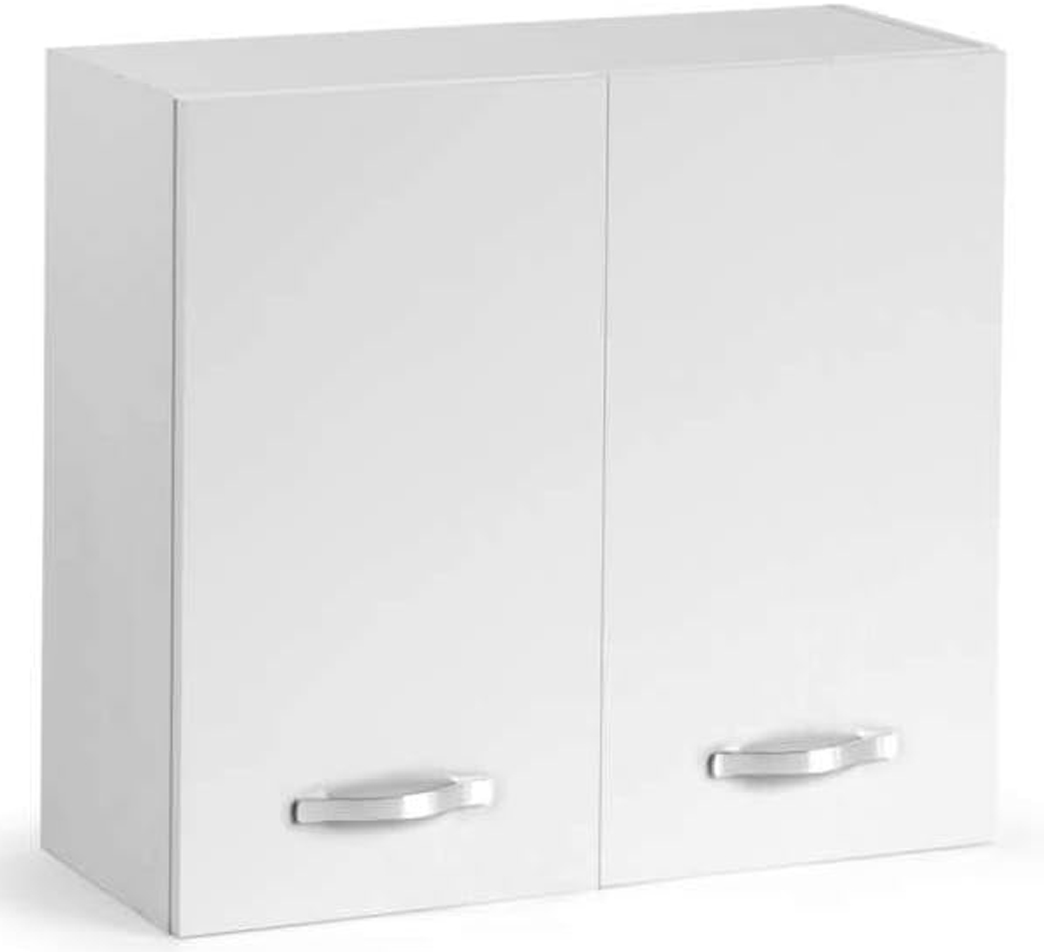 Pensile Cucina Componibile Legno Nobilitato 2 Ante 80x30x72H Bianco Frassinato (1)