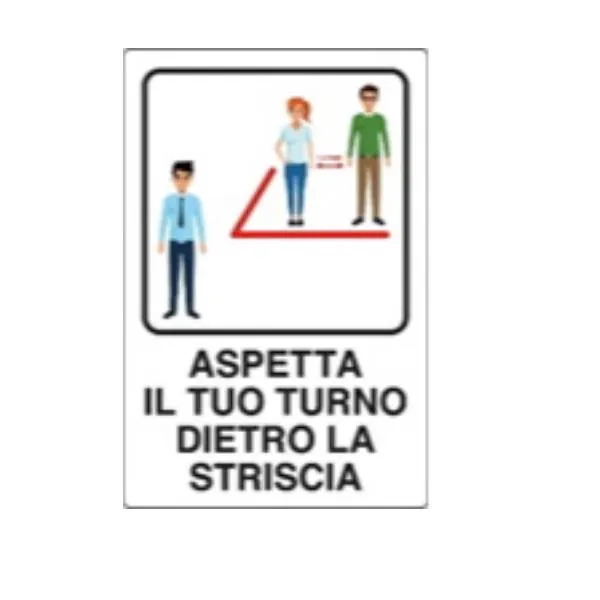 ASPETTA TURNO DIETRO STRISCIA 50