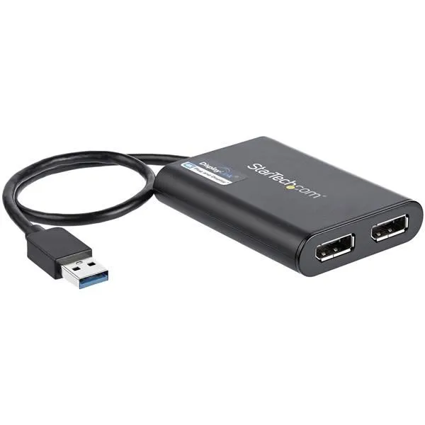 ADATTATORE USB A DUE DP - 4K 60 HZ