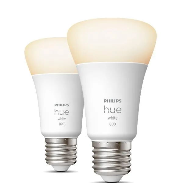 HUE WHITE 2 X LAMPADINE E27 9W