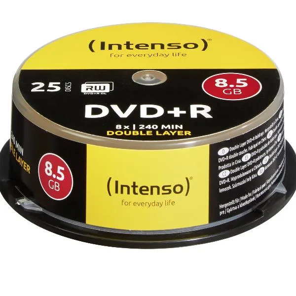 DVDR 8.5GB 8X SPINDLE 25PZ.DUAL L.