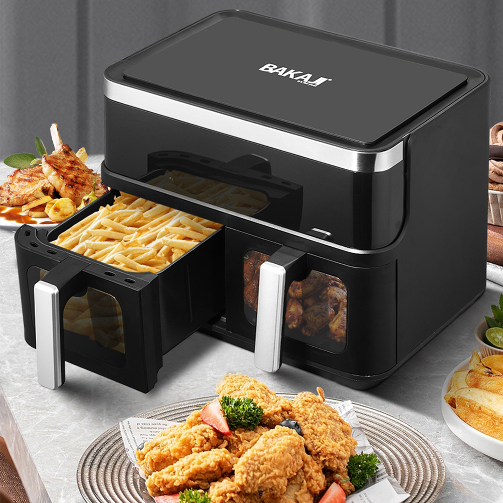 Friggitrice ad Aria con Doppio Cestello XXL 12 L Airfryer Senza Olio Display LED (1)