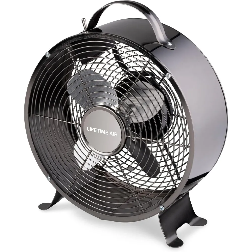 Ventilatore da Tavolo in Metallo Pala da 20cm Potenza 20 W 2 Livelli di Velocità (1)