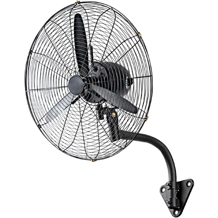 Ventilatore Industriale a Parete Potenza 200 W Diametro 76 cm in Acciaio Nero (1)