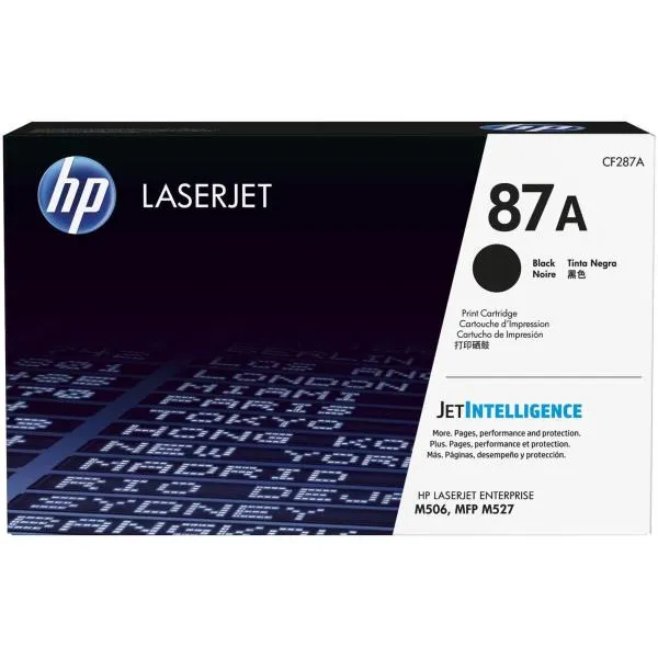 4P 87A  BLACK ORIGINAL LASER TONER