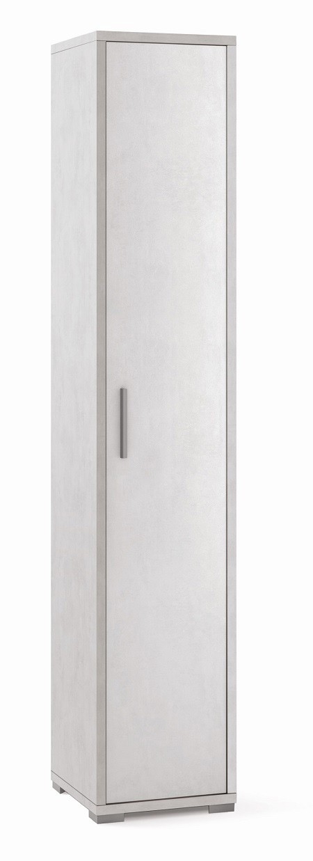 Mobile Colonna 1 Anta H199 L39 P41 Cm colore Bianco Ossido Db384k Sarmog (1)