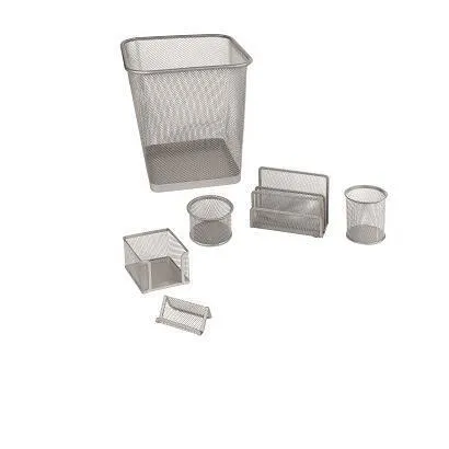 SET UFFICIO 6 PEZZI SILVER