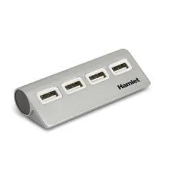 HUB USB 2.0 4 PORTE ALLUMINIO