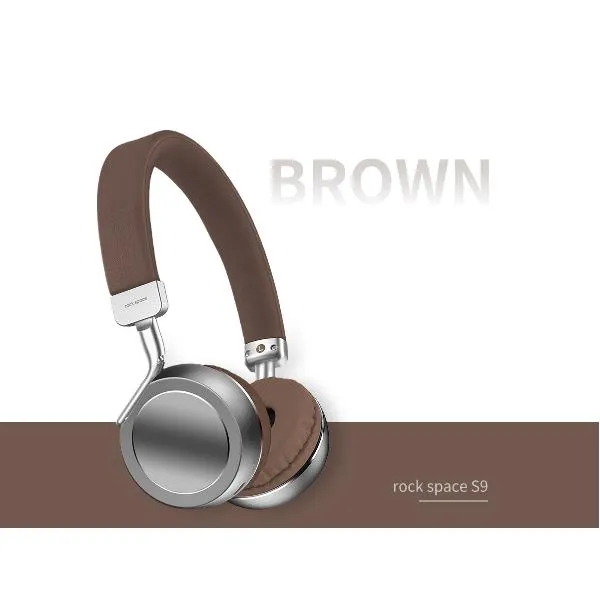 ROCK - CUFFIE BLUETOOTH - MARRONE