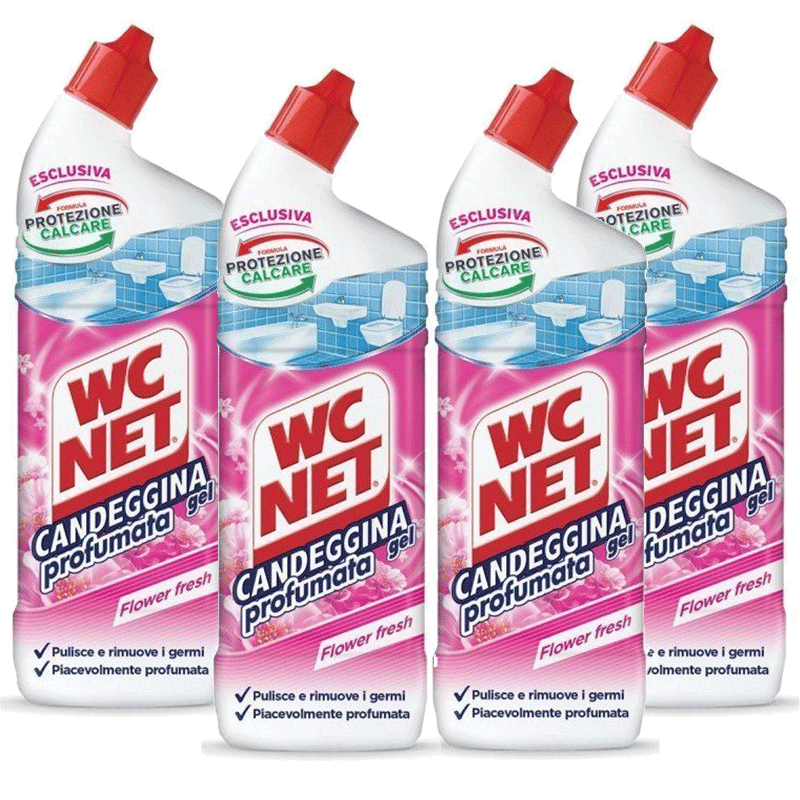 4 x WC Net Candeggina Profumata 750 ml Promo Pack Nuova Formula (1)