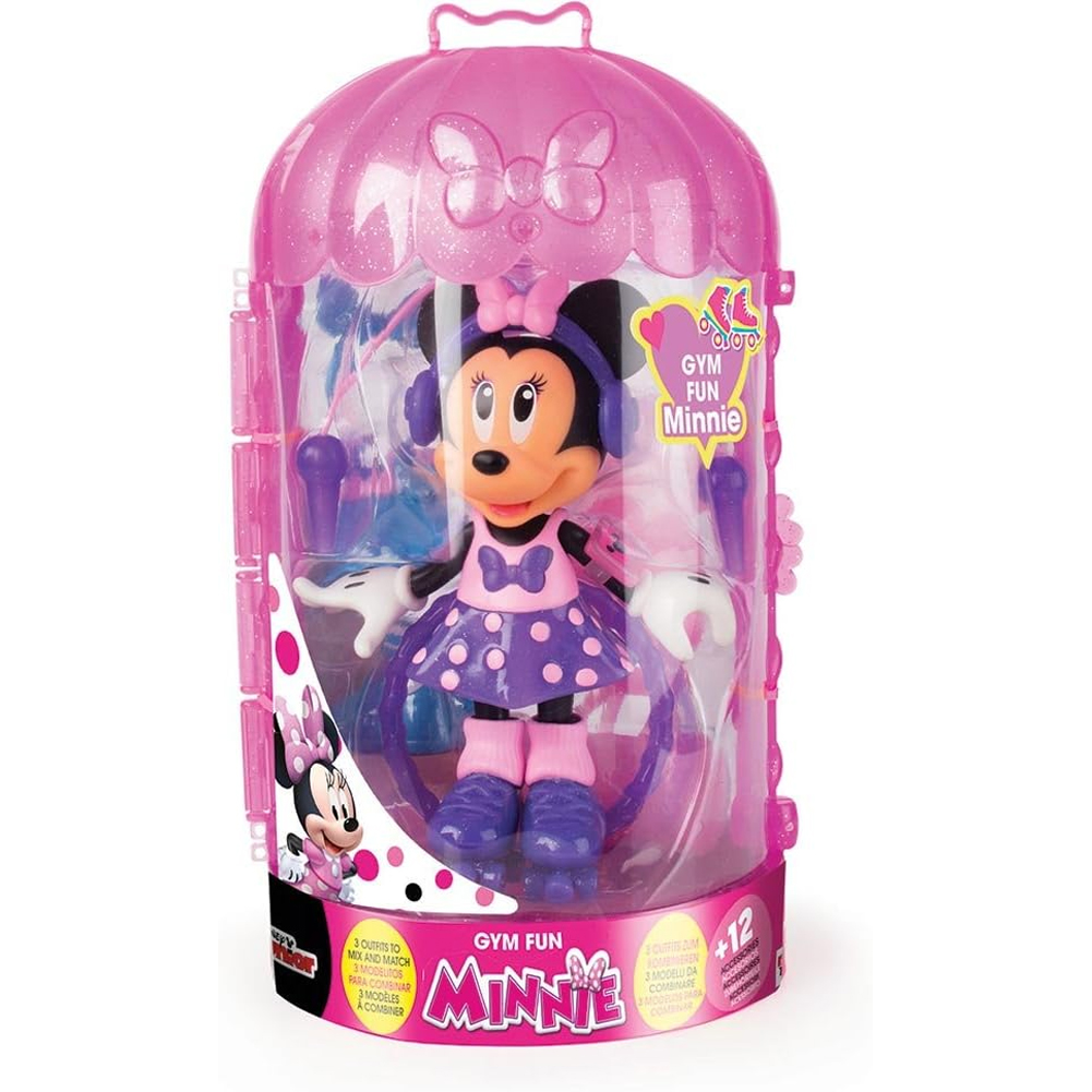 Minnie Glam & Train Bambola 15cm 12 Accessori Vestiti Intercambiabili Idea Regalo (1)