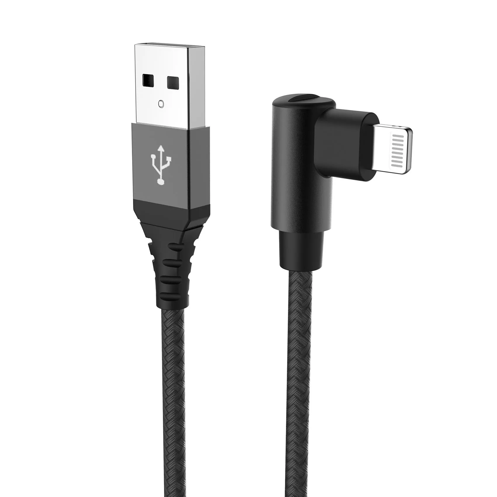 USB-A TO LIGHTNING 12W CABLE BLACK