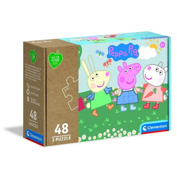 PUZZLE 3X48 PZ PEPPA PIG