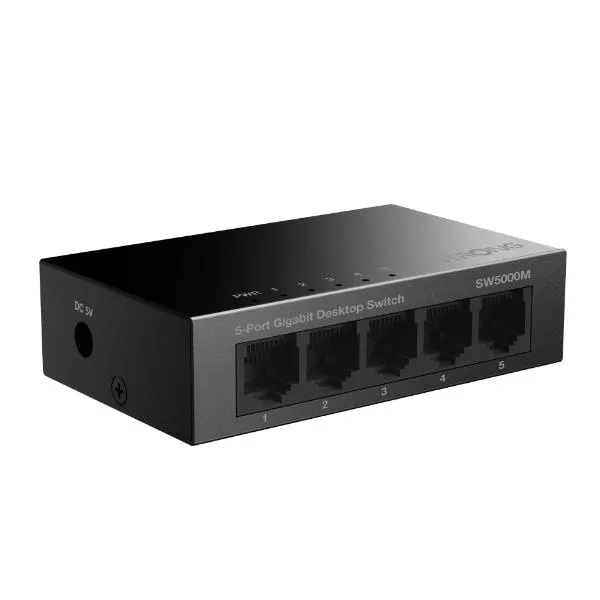 SWITCH 5 PORTE GIGABIT METAL