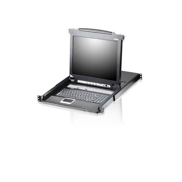 16-PORT SINGLE RAIL 19" LCD KVM