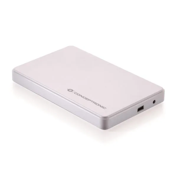 BOX HDD 2 5  USB 2.0 BIANCO