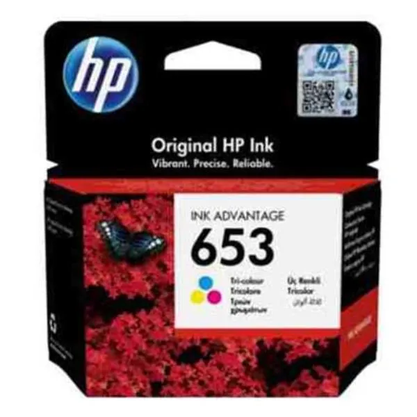 HP 653 TRI-COLOR ORIGINAL INK