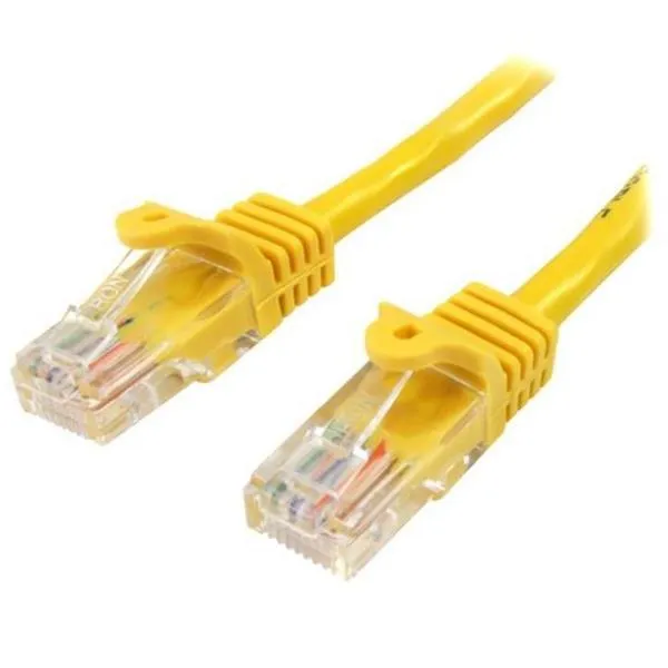 CAVO DI RETE CAT 5E GIALLO 1M