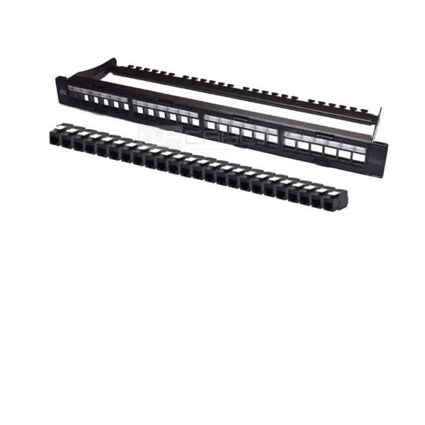 PANN.1U CON 24 RJ45U CAT.6A NERO