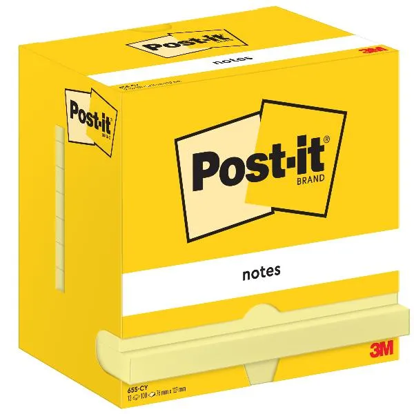 POST-IT -655- GIALLO 76X127 CONF.12