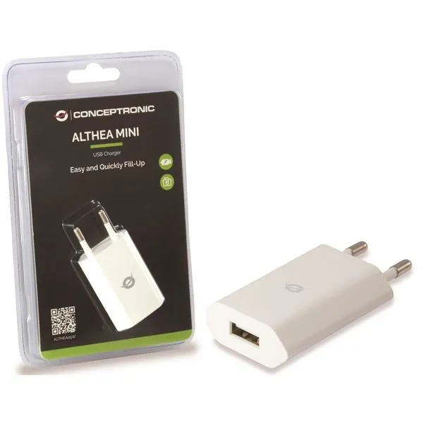 MINI USB CHARGER 5W WHITE